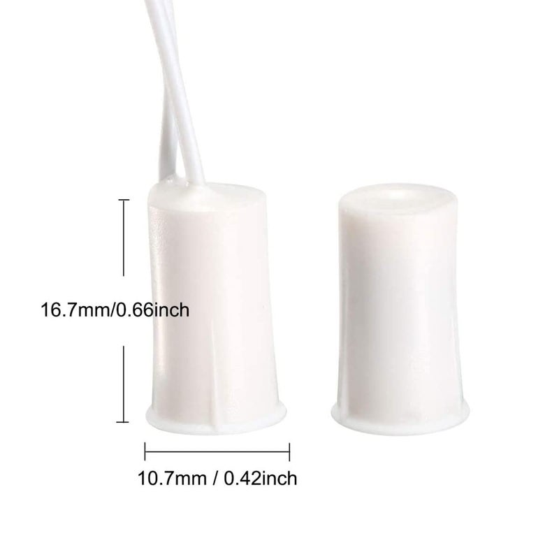 JING Magnetic Reed Switch MC-33 NC Recessed Wired Door Window Alarm, Magneti Door Switch, Contact Sensor, for Home Security and Burglar Alarm Magnetic Reed Switch,Sets of 3 - Image 2